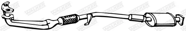 Handler.Part Front silencer WALKER 14136 1