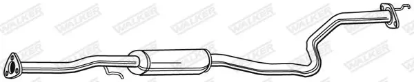 Handler.Part Middle silencer WALKER 22202 9