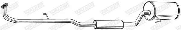 Handler.Part End silencer WALKER 22651 2