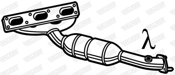 Handler.Part Catalytic converter WALKER 28162 9