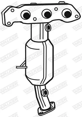 Handler.Part Catalytic converter WALKER 28620 5