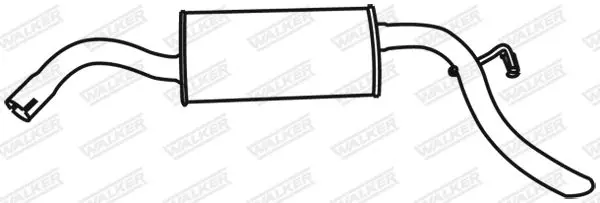 Handler.Part End silencer WALKER 70191 9