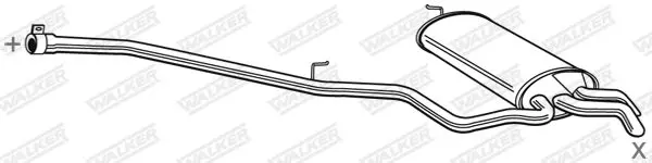 Handler.Part End silencer WALKER 72146 1