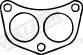 Handler.Part Gasket, exhaust pipe WALKER 80087 1