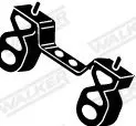 Handler.Part Rubber strip, exhaust system WALKER 80417 9