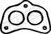 Handler.Part Gasket, exhaust pipe WALKER 81079 1