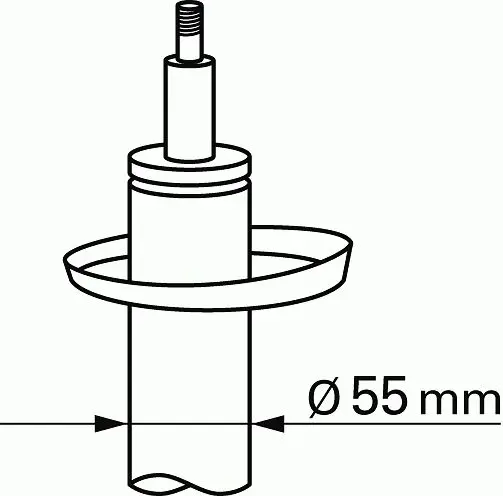 Handler.Part Shock absorber BOGE 36D92A 2