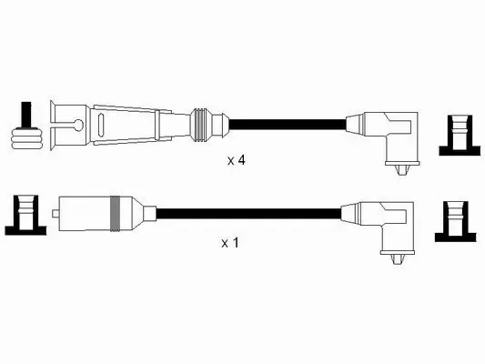 Handler.Part Ignition cable kit NGK 0949 2