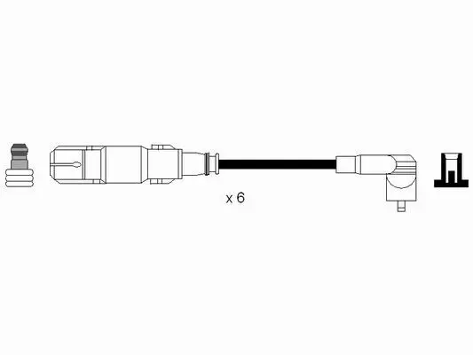 Handler.Part Ignition cable kit NGK 7065 2