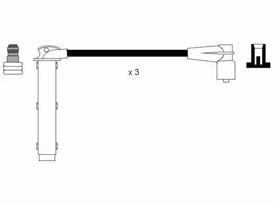 Handler.Part Ignition cable kit NGK 7408 2