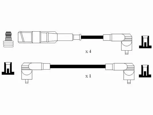 Handler.Part Ignition cable kit NGK 0958 2