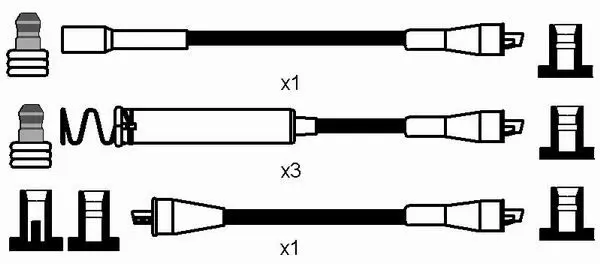 Handler.Part Ignition cable kit NGK 0796 2