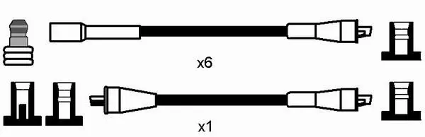 Handler.Part Ignition cable kit NGK 0829 2