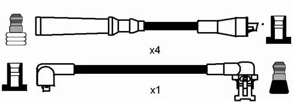 Handler.Part Ignition cable kit NGK 8840 2