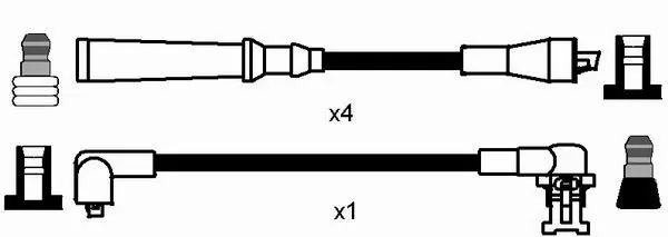 Handler.Part Ignition cable kit NGK 8481 2