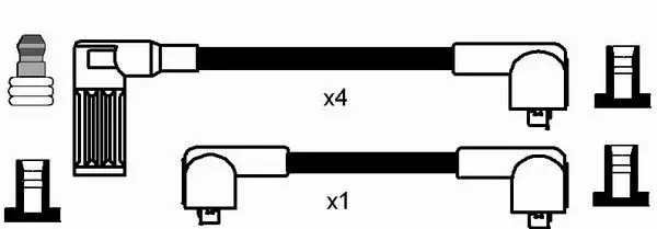 Handler.Part Ignition cable kit NGK 8220 2