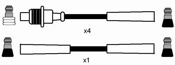 Handler.Part Ignition cable kit NGK 8495 2