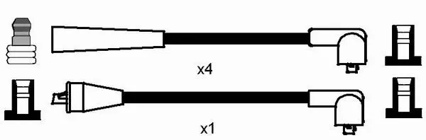 Handler.Part Ignition cable kit NGK 5408 2