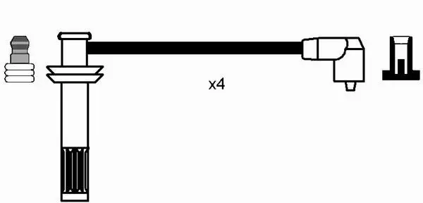 Handler.Part Ignition cable kit NGK 0663 2