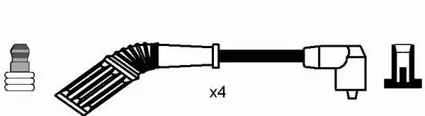 Handler.Part Ignition cable kit NGK 2572 1