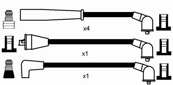 Handler.Part Ignition cable kit NGK 0714 2