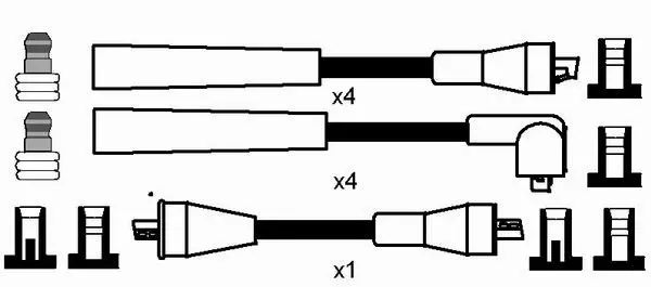 Handler.Part Ignition cable kit NGK 0538 2