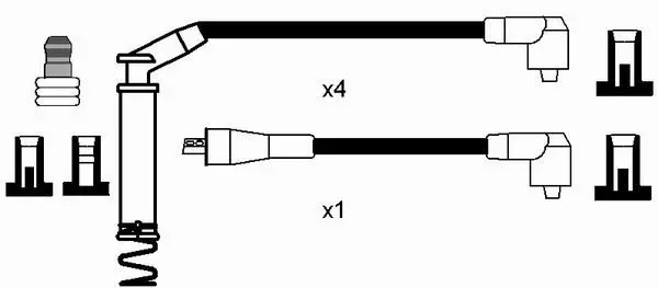 Handler.Part Ignition cable kit NGK 0806 2