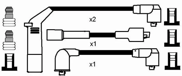 Handler.Part Ignition cable kit NGK 7367 2