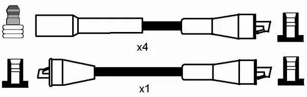 Handler.Part Ignition cable kit NGK 7196 2