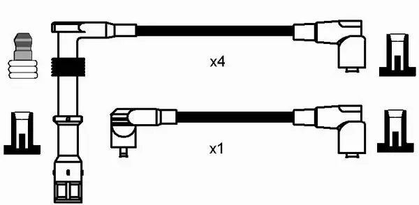 Handler.Part Ignition cable kit NGK 7709 2