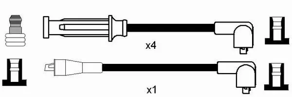 Handler.Part Ignition cable kit NGK 8268 2