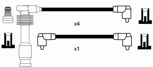 Handler.Part Ignition cable kit NGK 0768 2