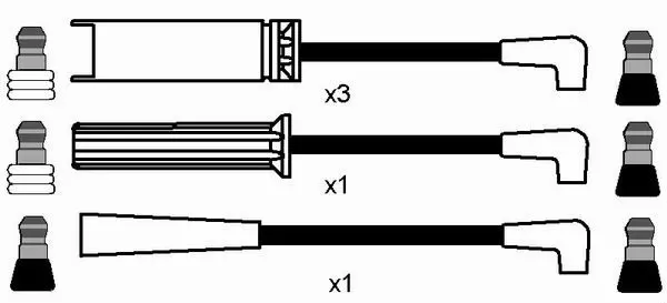 Handler.Part Ignition cable kit NGK 2996 2