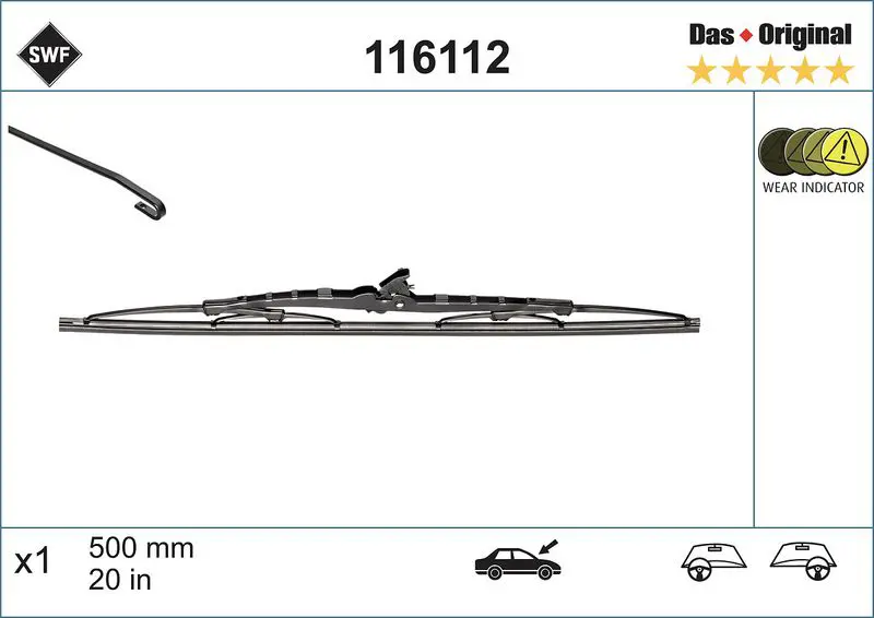 Handler.Part Wiper blade SWF 116112 1