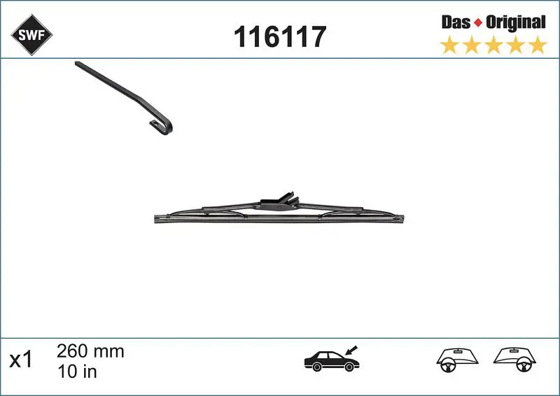 Handler.Part Wiper blade SWF 116117 1