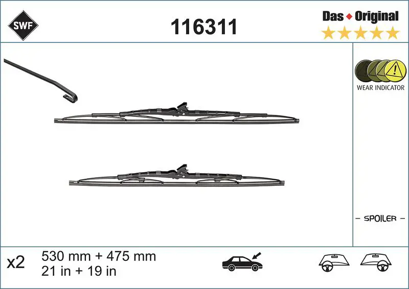 Handler.Part Wiper blade SWF 116311 1