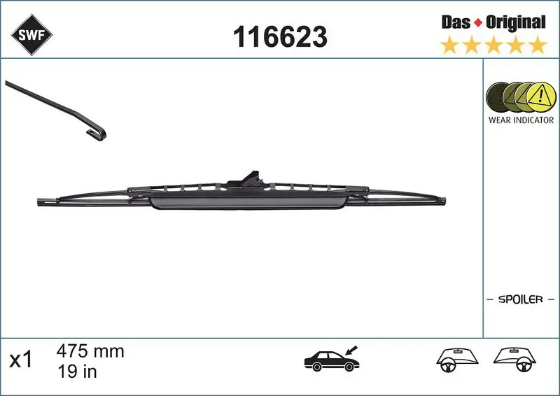 Handler.Part Wiper blade SWF 116623 1