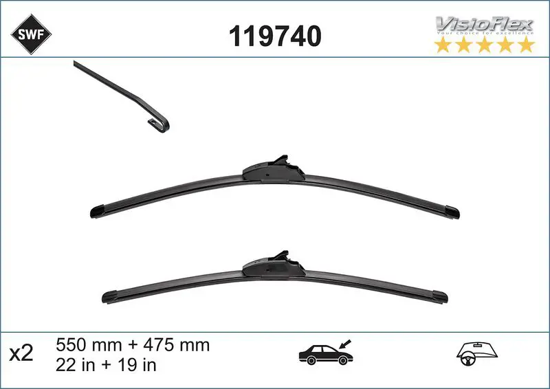 Handler.Part Wiper blade SWF 119740 1