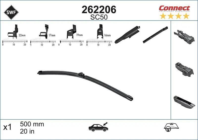 Handler.Part Wiper blade SWF 262206 1