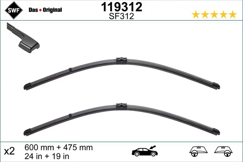 Handler.Part Wiper blade SWF 119312 1