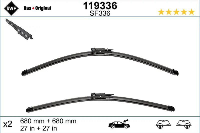 Handler.Part Wiper blade SWF 119336 1