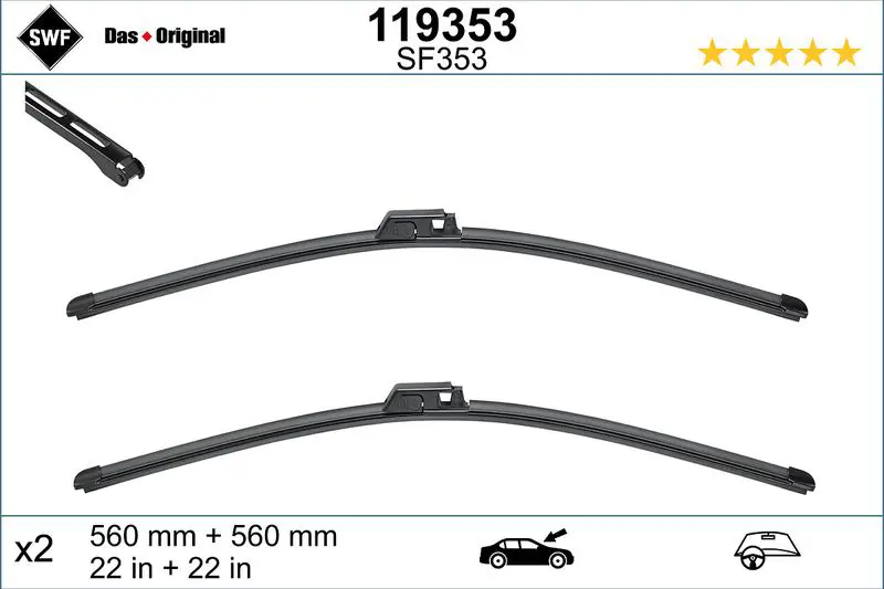 Handler.Part Wiper blade SWF 119353 1