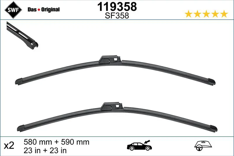 Handler.Part Wiper blade SWF 119358 1