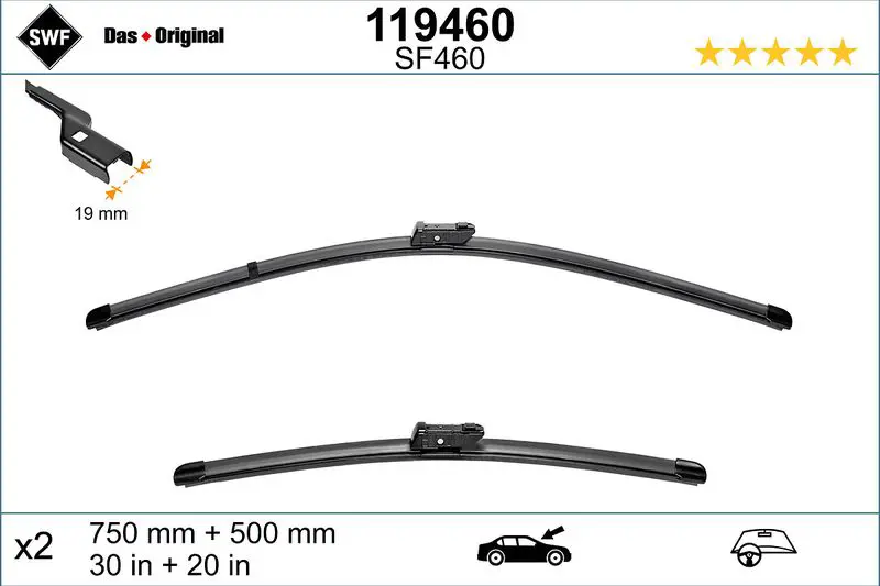 Handler.Part Wiper blade SWF 119460 1