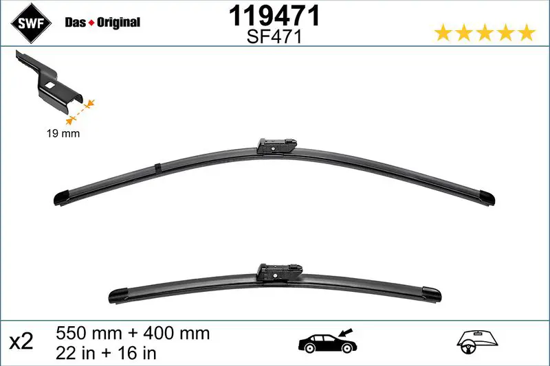 Handler.Part Wiper blade SWF 119471 1