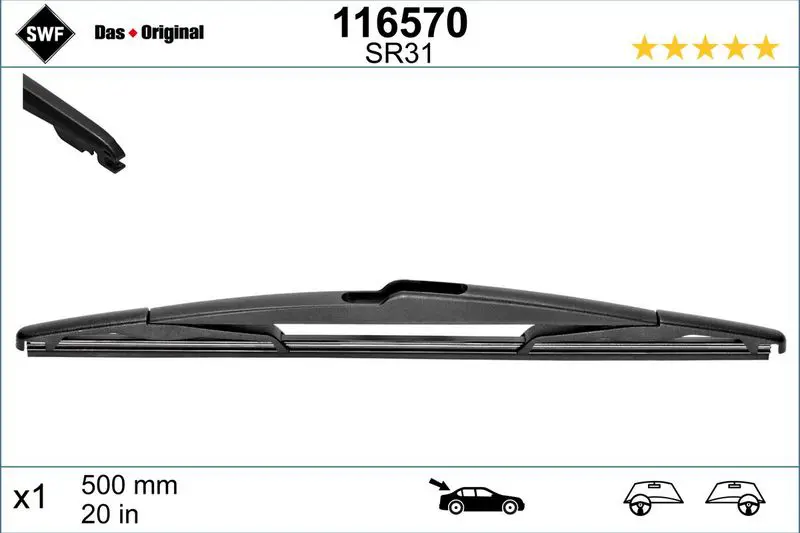 Handler.Part Wiper blade SWF 116570 1