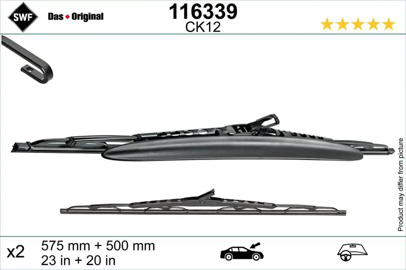 Handler.Part Wiper blade SWF 116339 1