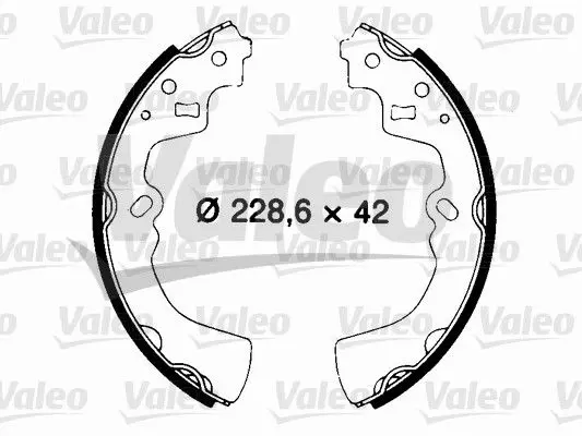 Handler.Part Brake shoe set Valeo 562704 1