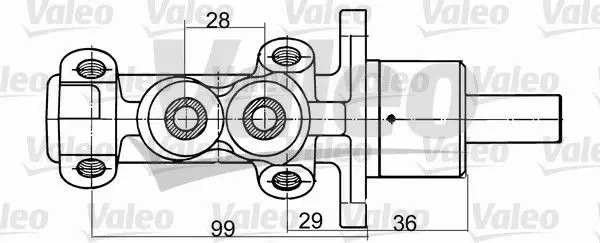 Handler.Part Brake master cylinder Valeo 350707 1