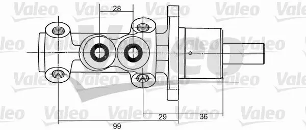 Handler.Part Brake master cylinder Valeo 350824 1